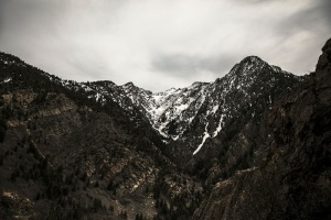 山，有盖，雪，高地，云，天空，山顶，山脊