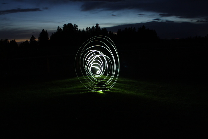 美国, 卡利斯佩尔, 天空, 长时间曝光, 夜, 自然, 云-天空, 植物