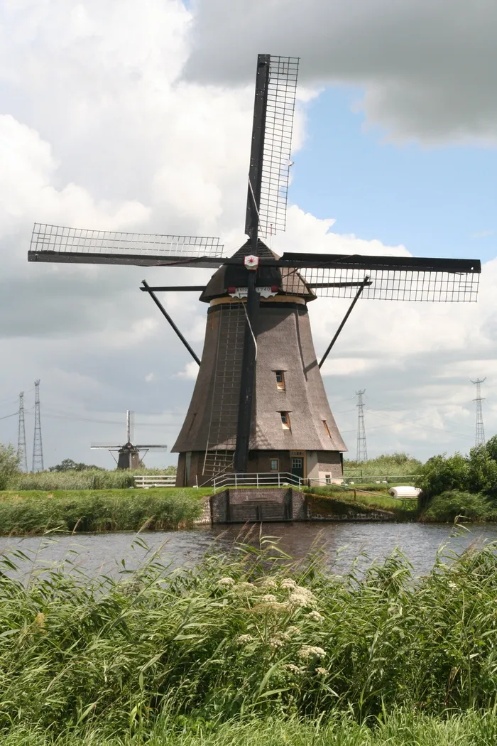 mill，kinderdijk，荷兰，风景，灯芯，风车，自然，乡村风光