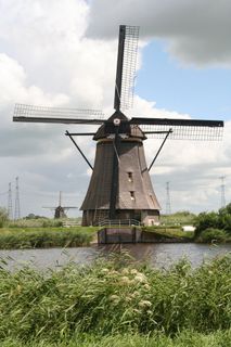 mill，kinderdijk，荷兰，风景，灯芯，风车，自然，乡村风光