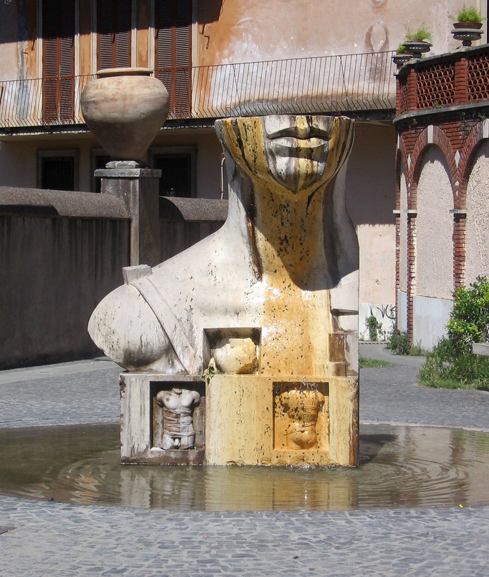 雕像，tivoli，躯干，建筑，建造结构，水，无人，白天