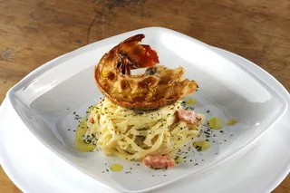 意大利面、小龙虾、马萨、林奎因、美食学、膳食、食物、盘子