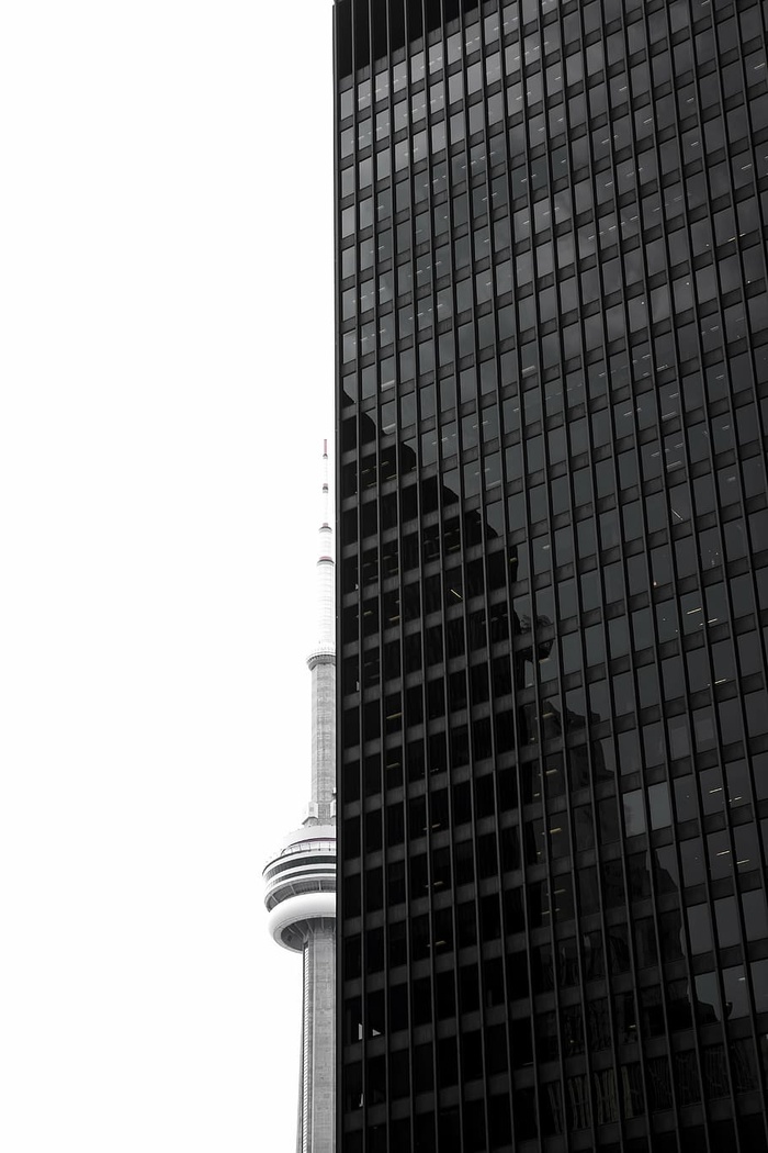 建筑，黑白，建筑，市中心，高层，摩天大楼，建筑外部，建筑结构