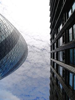 伦敦，小黄瓜，摩天大楼，建筑，天空，云天，建筑结构，建筑外观