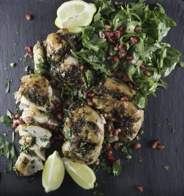 食品，饮料，鸡肉，石榴，食品和饮料，新鲜度，健康饮食，健康