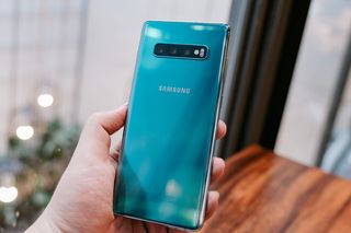 蓝色三星Galaxy Note 10