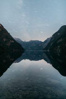 湖, 树, 树, 反射, 明星, 星星, astro, 天文摄影