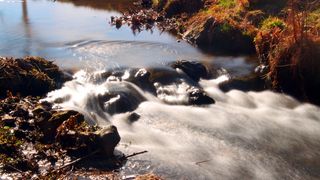 长度、曝光、水、弗斯、维森格朗德、丝滑、光滑、岩石