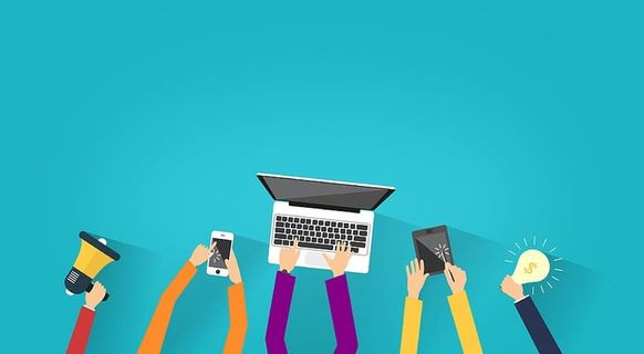 数字营销——具有版权空间的形象