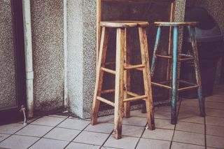 美国, 纽约, 木, 凳子, 席位, 木, 现年, 地板