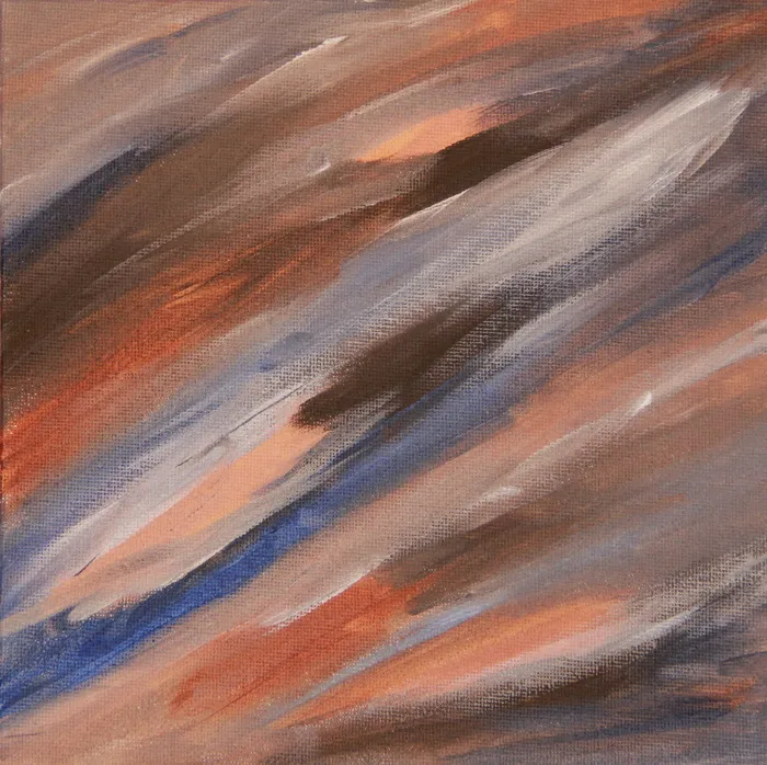 棕色、蓝色、抽象、绘画、艺术、风景、艺术品、照片绘画