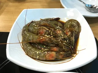 韩国食品，章，大豆，虾，章大豆虾，配菜，盘子，室内