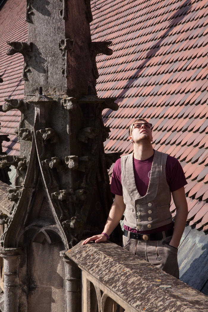 人，站着，屋顶，学徒，明斯特，乌尔姆，乌尔姆大教堂，人