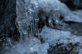 冰、雪、寒冷、天气、质地、自然、冰冻、12月