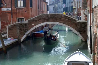 威尼斯，意大利，平底船，桥梁，航道，船只，水，运河