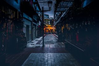 走道、路径、街道、城市、城市、建筑、城镇、道路