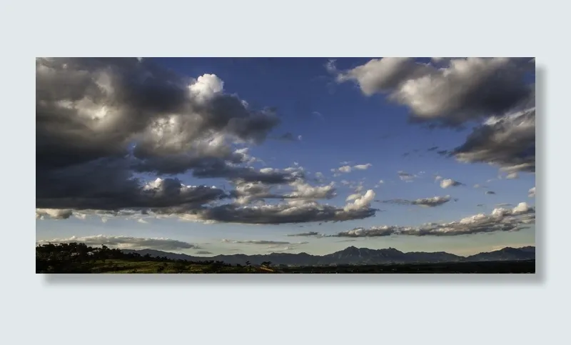 云，地平线，日落，远景，没有人，自然，天空，户外