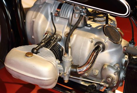 德国, 艾因贝克, 摩托车, 博物馆, 宝马, 拳击手, 引擎, 年份