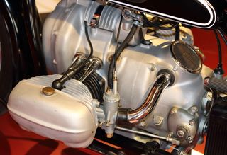 德国, 艾因贝克, 摩托车, 博物馆, 宝马, 拳击手, 引擎, 年份