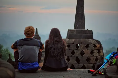 沉思，日出，冒险，科托帕西，人，著名的地方，户外，旅游目的地