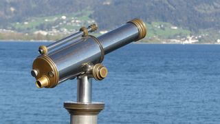 望远镜，水，风景，自然，旅行，湖泊，水，蓝色