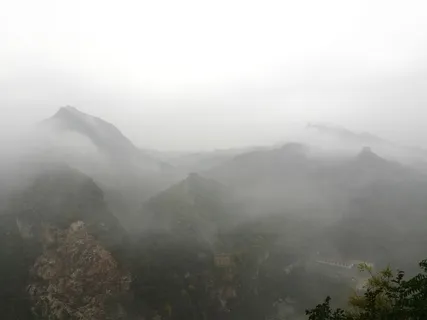 司马台,山水画,中国风,雾路,山,清晨,雾,自然 司马台,山水画,中国风,雾路,山,清晨,雾,自然
