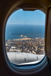 窗户，波尔图，葡萄牙，飞机，飞机，舷窗，飞行，镜子