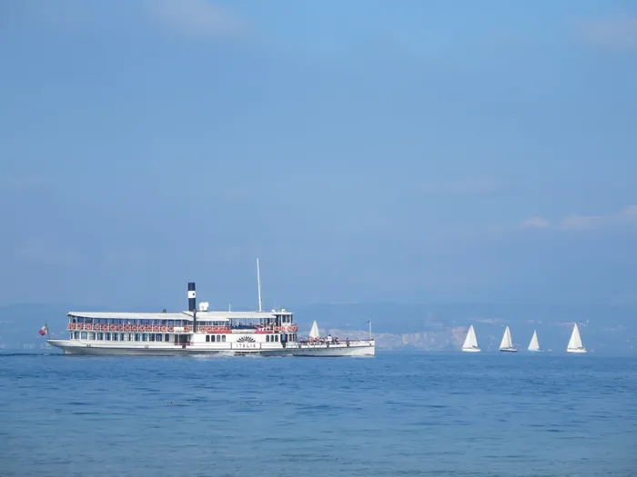 桨式蒸汽船，湖泊，船，美丽的蒸汽船，桨式蒸汽船，garda，运输，航海船