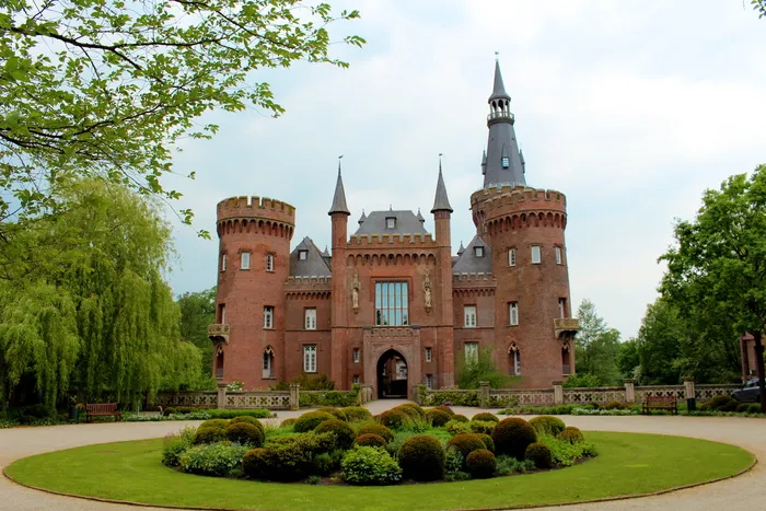 Schloss Moyland，Moyland，城堡，城堡，建筑，城堡，建筑，公园，德国，建筑