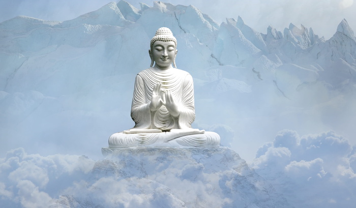 摄影，乔达摩佛像，天空，旅行，雪，雕像，雕塑，佛像