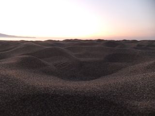 海滩，假日，地中海，沙滩，傍晚，沙漠，沙丘，自然