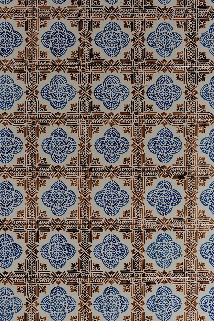 葡萄牙Azulejos，典型釉面瓷砖，葡萄牙里斯本