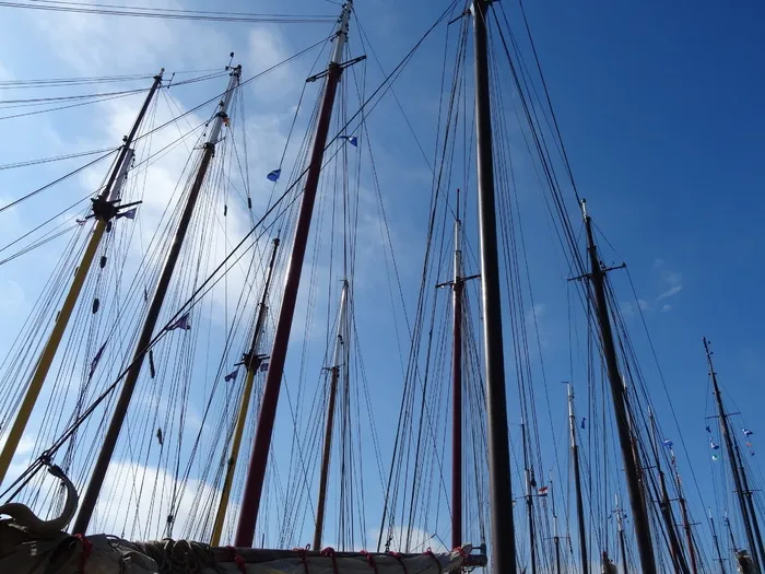 船舶，桅杆，天空，帆船，航海船，运输，大船，帆船