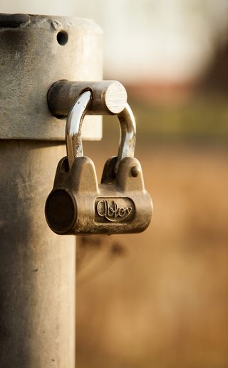 锁，金属，棕色，安全，私人，安全，管道，保护