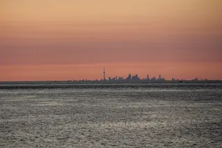 日落，水，海，黎明，傍晚，多伦多，尼亚加拉湖，湖面