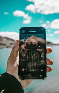 湖，手机，手机，壁纸，蓝色，照片，非闪光，山