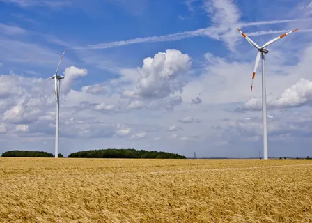 windräder,风景,田野,天空,风能,云,棕色,蓝色 windräder,风景,田野,天空,风能,云,棕色,蓝色