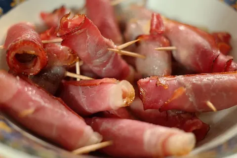 卷的,火腿,牙签,碗,火腿卷,食物,宫廷,烤 卷的,火腿,牙签,碗,火腿卷,食物,宫廷,烤