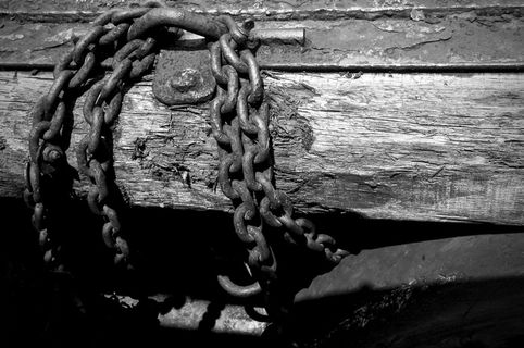 链条，金属，无人，强度，特写，生锈，绳索，锁