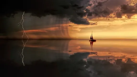 剪影照片,船,海,雨云,日落,自然,水域,黄昏 剪影照片,船,海,雨云,日落,自然,水域,黄昏