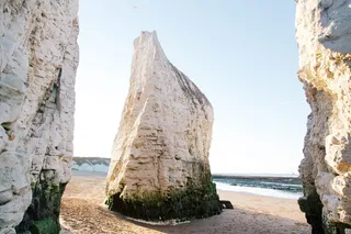 英国，布罗德斯塔斯，博塔尼路，博塔尼湾，肯特，英国，白岩