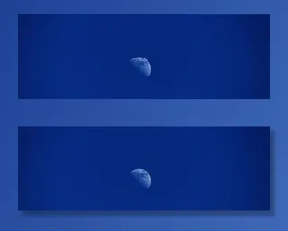 肖像摄影，月亮，白天，天空，蓝色，半月，空间，心情