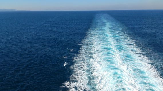 海，船，海洋，游轮，湖面上，风景，远足，水