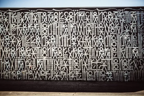 美国、洛杉矶、雷特纳、格拉菲蒂、街头艺术、文本、建筑、通信