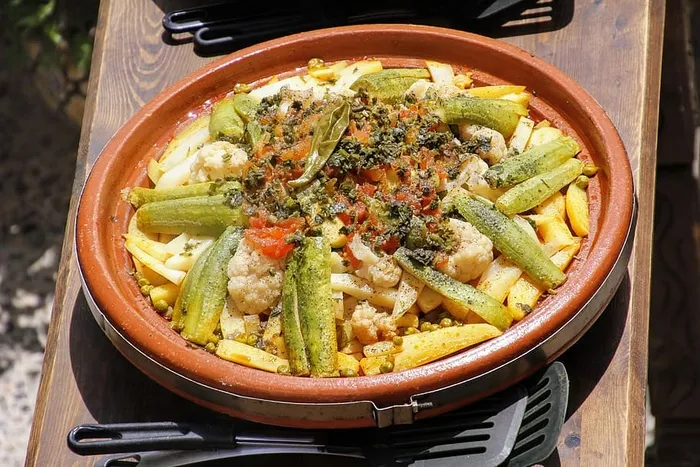 Tajine，Eat，砂锅，摩洛哥，摩洛哥，陶瓷模具，食品，烤盘