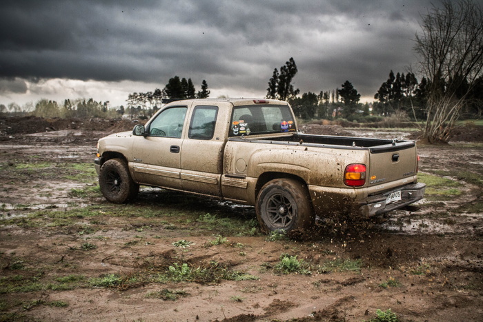 silverado，4 x 4，泥浆，水，草药，脏水，越野，汽车