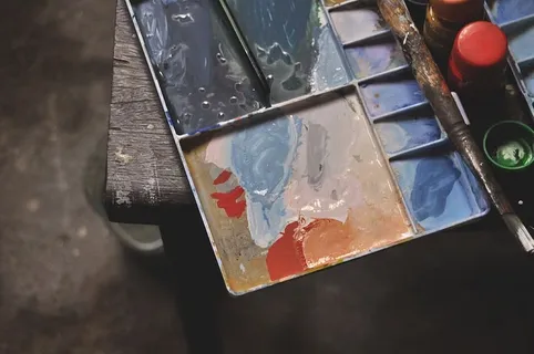 艺术材料、工艺美术、特写