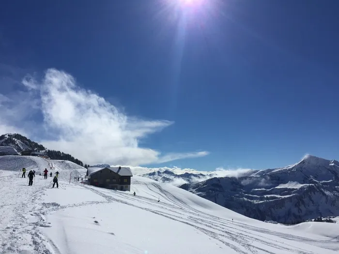 冬天, 山, 雪, 风景, 寒冷, 自然, 天空, 白色