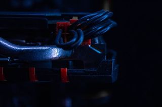 显卡，电缆，红色，电缆，金属，热管，连接器，连接器