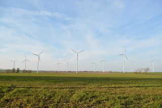 winkraft、pinwheel、field、wind energy、windräder、sky、energy、fuel和power generation